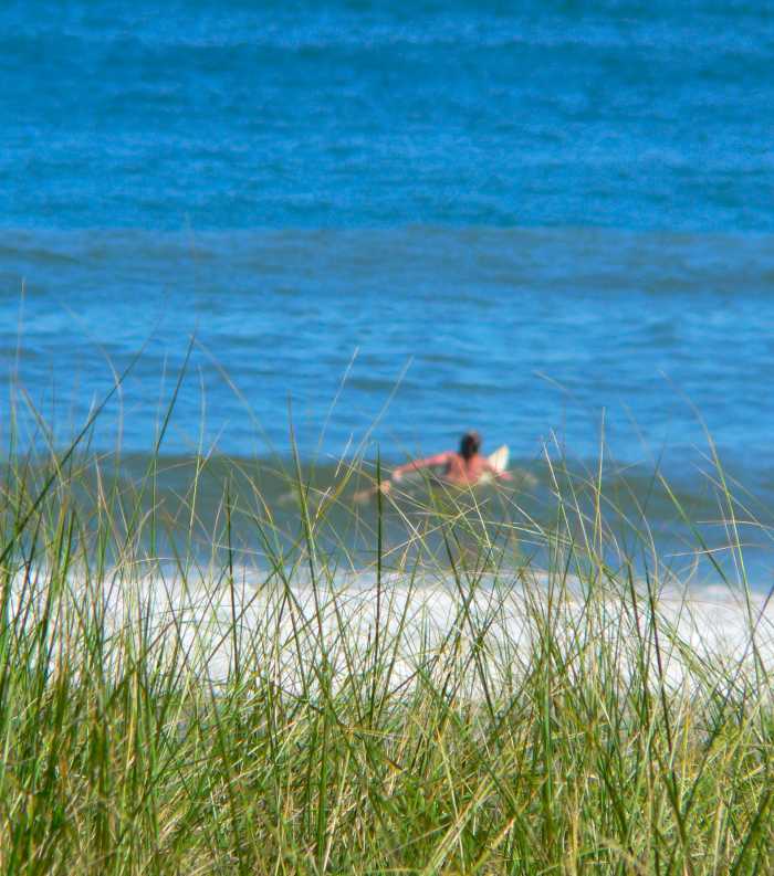 Surfing in Montauk